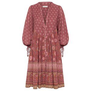 Spell & the Gypsy UTOPIA TUNIC MINI DRESS BERRY